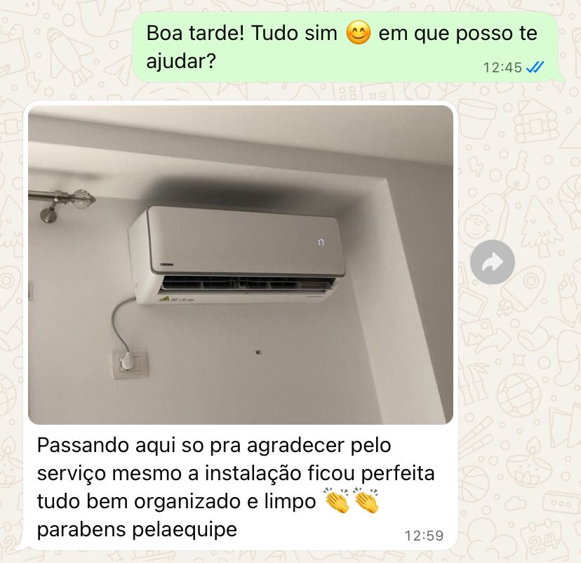 Avaliação de cliente - FrioClaro